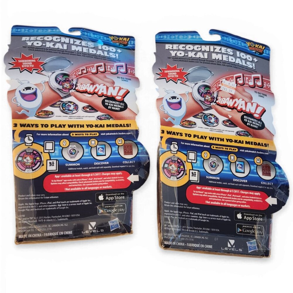 YO-KAI WATCH- Series 1 White with 2 Medals by Hasbro 2015 Lot of 2 - Picture 2 of 4